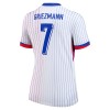 Maglia ufficiale Francia Griezmann 7 Trasferta Euro 2024 per Donna